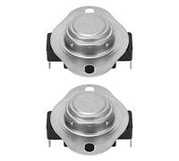 Generic Termostato Bimetallico Affidabile 25A Interruttore di Controllo della Temperatura per Ferro da Stiro, Asciugatrice 250 V, Design Compatto (65℃)