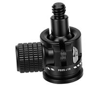 Generic Testa a Sfera con Attacco Filettato da 1/4 Lega di Alluminio Resistente per Accessori da Campeggio Flessibile 1 unità