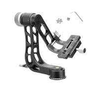 Generic Testa Cardanica in Lega di Alluminio CNC Resistente con Controllo Panoramico a 360 Gradi per il Monitoraggio della Fauna Selvatica degli Uccelli per Fotocamere Mirrorless/DSLR Lega di