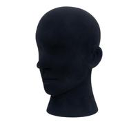 Generic Testa di Manichino con Cappello, Salvaspazio, Robusta E Realistica, per Negozio di Barbiere, Negozio Al Dettaglio, Centro Commerciale, Nero