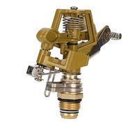 Generic Testa irrigatrice con filettatura maschio G1/2, rotazione automatica a 360 gradi, portata di spruzzo regolabile 15 m, con struttura in lega di zinco, per irrigazione di prato, giardino, patio