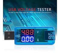 Generic Tester Amperometro Voltmetro LCD a Colori USB Misurazione Portatile in Tempo Reale per la Banca di Alimentazione del Telefono ABS di Alta qualità Dimensioni 2,8 * 1 * 0,4 Pollici (BLUE)