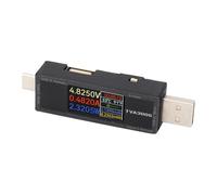 Generic Tester Misuratore di Tensione e Corrente USB Doppia Porta USB A e Tipo C DC 4.5 30 V 0 15 A Monitoraggio in Tempo Reale Schermo A Colori HD per Analisi di Potenza Elettronica