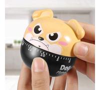 Generic Timer da Meccanico Cane Carino per Promemoria di 55-60 Minuti Materiale ABS Ideale per la Casalinga (Giallo marrone chiaro)