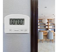 Generic Timer Digitale Ampio Display LCD Conto Alla Rovescia per Uso 1 Batteria AAA Inclusa Bianco (#2)