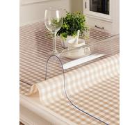 Generic Tovaglia protettiva trasparente 90 x 240 cm, spessore 1,7 mm, 100% trasparente, facile da pulire e impermeabile, tovaglia trasparente, protezione da tavolo, alta qualità, tela cerata