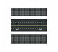 Generic Traffic Base Sticker Pannello Stradale Città Modello PVC Spessore 5mm Stampa Precisa Configurazione Flessibile Adatta per Modellismo Progetti Scolastici Esposizione, Modello 2