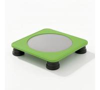 Generic Trampolino Bambini Mini Indoor Bilanciamento Coordinazione Quadrato con Superficie Testurizzata in PP Adatto per Gioco in Casa Sviluppo Motorio Attività Prescolari, Verde