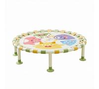 Generic Trampolino per Bambini Trampolino Mini Trampolino Pieghevole Letto Elastico Indoor con Superficie di Salto con Animali Bordatura Imbottita E Piedini