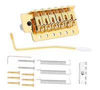 Generic Tremolo con Ponte Vibrato a Bloccaggio Singolo a Rullo per Chitarra ST, Lega di Rame-zinco, Installazione Semplice, Ottimo Controllo del Vibrato, Ideale per Musicisti, Acciaio/acrilico (GOLD)