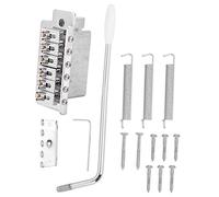 Generic Tremolo con Ponte Vibrato a Bloccaggio Singolo a Rullo per Chitarra ST, Lega di Rame-zinco, Installazione Semplice, Ottimo Controllo del Vibrato, Ideale per Musicisti, Acciaio/acrilico