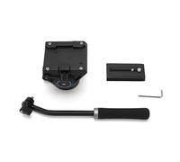 Generic Treppiede per Videocamera, Vaschetta di Trascinamento Fluido per Fotocamere DSLR Testa Idraulica Panoramica per Impieghi Gravosi per Copertura Notizie, Matrimoni, Lega di Alluminio 10,5 X