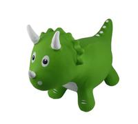 Generic Triceratopo Gonfiabile Cavalcabile Giocattolo con Pompa per Bambini Ragazzi Ragazze, Cavallo Saltellante con Animali, 66 X 46 X 25 Cm Verde
