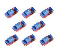 Generic Trigger alto e basso, modulo relè a canale singolo 5V, relè 5V con indicatore LED, accoppiato luce isolato, design compatto da 50 mm, otto pezzi lavagna rossa inclusa