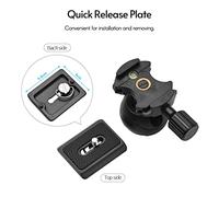 Generic Tripode del Telefono Cellulare, Supporto per Telefono Treppiede del con Foro a Vite da 1/4 di Pollice e 1,2 Kg di Carico Cuscinetto da 4,7 Pollici e Treppiede per Fotocamera Regolabile da