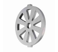 Generic Tritacarne Frantoio Tritacarne Durevole Lega Piastra 7mm Foro Argento 53x57x4mm per Uso Domestico in