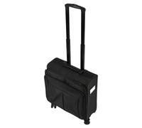 Generic Trolley Professionale Portatile di Grande capacità con Divisori Resistenti Agli Urti per Truccatori e Viaggiatori, Nero, per Truccatore/tecnico delle Unghie