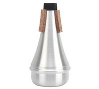 Generic Tromba Dritto Muto Lega di Alluminio Leggero Accessorio per Strumenti Musicali per Principianti Argento 5,5 X 2,8 X 0,8 Pollici per Uso Familiare