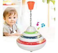 Generic Trottola Giocattolo Che Gira a Mano con Molletta con Luci a LED e Musica per Bambini Bomboniere per Bambini Regali (Colorato)