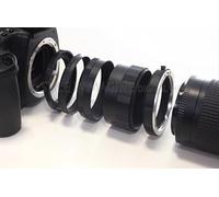 Generic TUBI TUBO DI PROLUNGA SET 5 PEZZI COMPATIBILE CON SONY NEX E-MOUNT compatibile 100% ATTACCO E IN METALLO NERO