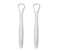 Generic U Posen In Cleaner Scraper Tongue Tongue to Steel Few Freshen alito cattivo to Scraper Tongue Breath Stainless A Metal Seconds Preservativi Spessore (A, Taglia unica)