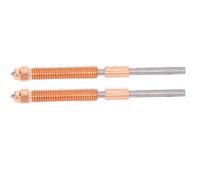 Generic Ugello a Scambio Rapido da 2 Pezzi, Interamente in Acciaio Temprato in Metallo, per la Sostituzione del Filamento della Stampante 3D K2 Plus (0,2 mm)