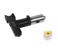 Generic Ugello con Punta per Pistola a Spruzzo per Vernice Nera con Resistente Materiale in Acciaio Al Tungsteno per un Ampio Ventaglio di Spruzzo e un Grande Flusso, Adatto per la Maggior Parte (419)