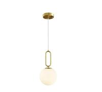 Generic UNIVERSO LAMPADARIO A SOSPENSIONE DA SOFFITTO OVALE IN BRONZO E SFERA IN VETRO ATTACCO PER LAMPADINA G9