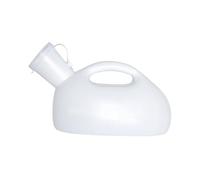 Generic Uomo pipì bottiglia da uomo perdite da vasino a prova 1500 ml di raccolta di pipì campeggio di guida all'aperto, Bianco