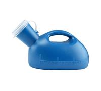 Generic Uomo pipì bottiglia da uomo perdite da vasino a prova 1500 ml di raccolta di pipì campeggio di guida all'aperto, Blu