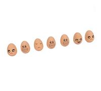 Generic Uova Che Rimbalzano, 7 Pezzi, in Gomma Non Tossica, per Giochi Alimentari per Bambini e Divertimento Pasquale, 5,5 X 4 Cm