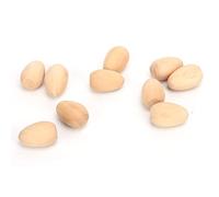 Generic Uova in Legno Leggere e Portatili per Graffiti Fai da Te, 10 Uova Finte per la Decorazione della Famiglia, Oggetti di Scena per la Fotografia di Pasqua (S)