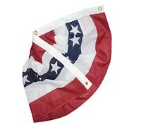 Generic USA Patriotic FLAG, America Stars Stripes FLAG RECRAZIONE OUTDOOR CON GUIDE PATRIOTICHE BRASSTRO, 37,4 * 18,1 Pollici Verso l'esterno