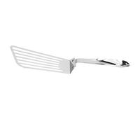 Generic Utensile da con Scanalatura in Acciaio Inossidabile Maniglia Ergonomica Antiscivolo per Cucinare Bistecca Hamburger Pesce Acciaio Inossidabile 304 13,6x3,5x6,3 Pollici