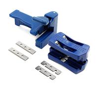 Generic Utensile Manuale Tagliabordi, Design Resistente in PVC per Rifilare Bordi di Pannelli e Armadi in Legno, Include 6 Lame per un Uso Versatile