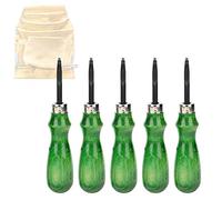 Generic Utensile Smussatore Professionale per Bordi in Pelle, Acciaio Legato di Precisione, per Artigianato in Pelle, Fai da Te, Verde, Spessore 0,6 Mm-1,4 Mm (acciaio legato 5)