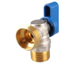 Generic Valvola Ad Angolo di Quarto di Giro in Ottone Durevole per un Controllo Rapido Dell'acqua G1/2 DN15 Maschio X G3/4 DN20 Filettatura Maschio
