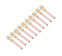 Generic Valvola di Accesso di Servizio in Ottone Resistente, Design Zigrinato Facile Installazione, Interfaccia 1/4SAE per R22 R12 R134, Kit da 10 Pezzi, Prestazioni Stabili