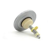 Generic Valvola di Contropressione per Escavatore Ricambio con Stelo Cremisi E Supporto Giallo per Circuito Oleodinamico di Macchine da Cantiere Edile
