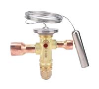Generic Valvola di Espansione Termostatica Bilanciamento Esterno Ad Alta capacità per Pompe di Calore HVAC e Aria Condizionata Materiale in Ottone Ingresso ODF da 5/8 Pollici Uscita ODF da 7/8 Pollici