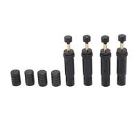 Generic Valvola di Sfiato Automatica Dell'aria Set di 4 Valvole Limitatrici di Pressione Durevoli per Avventure All'aria Aperta Lega di Alluminio 6x1 Cm