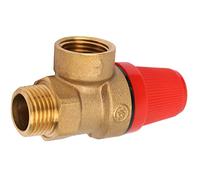 Generic Valvola di Sicurezza in Ottone DN15 Valvola di Sicurezza a Molla Premium Durevole a Prova di Perdite per Fornaci Sospese Filettatura G1/2'' (#01)