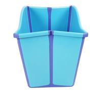 Generic Vasca da Bagno per Bambini Portatile Piegabile Vasca di Grandi Dimensioni Non Slip per Via di Viaggio a Casa, Pieghevole in Plastica Premium per Bambini (BLUE)