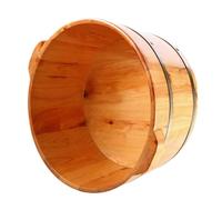 Generic Vasca per pediluvio in legno Vasca per pediluvio in legno con doppia maniglia Vasca per pediluvio alta Vasca per pediluvio per esterni, M