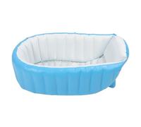 Generic Vaschetta da Bagno Portatile per Bambini con Schienale Inclinato a 45°, Design Ergonomico in Morbido PVC per Uso Esterno Ed Interno (azzurro)