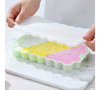 Generic Vaschette per Ghiaccio con Coperchio, Stampo per Cubetti di Ghiaccio in Silicone a 37 Griglie, Strumento da Riutilizzabile per la Produzione di, Colore Verde, 2 unità