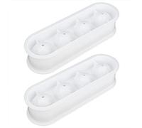 Generic Vassoi per Cubetti di Ghiaccio per Congelatore, Vassoio di Ghiaccio in Silicone 2 Pcs 4 Griglie Vassoio di con Coperchio per Barra per Whisky Bar Che Produce Stampo