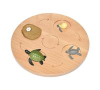 Generic Vassoio Del Ciclo Vitale, Giocattolo per L'apprendimento Precoce Delle Scienze per Bambini Dai 3 Ai 6 Anni, Modello Didattico, Puzzle, G, tartaruga di mare, Taglia unica