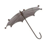 Generic Vassoio per Mangiatoia per Uccelli a Forma di Ombrello per Decorazioni da Giardino Esterno, Mangiatoia per Uccelli Sospesa Unica, Struttura in Metallo Resistente, Ca.17,5x13,5 Cm, 1 Set