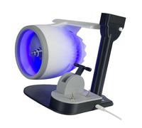 Generic Vel del Desktop , Semplice Meccanismo a Leva Spinger Ventole Vive del Motore Dalla Luce 2 in 1 Design di Mestieri Preziosi per la Camera Letto (BLUE)